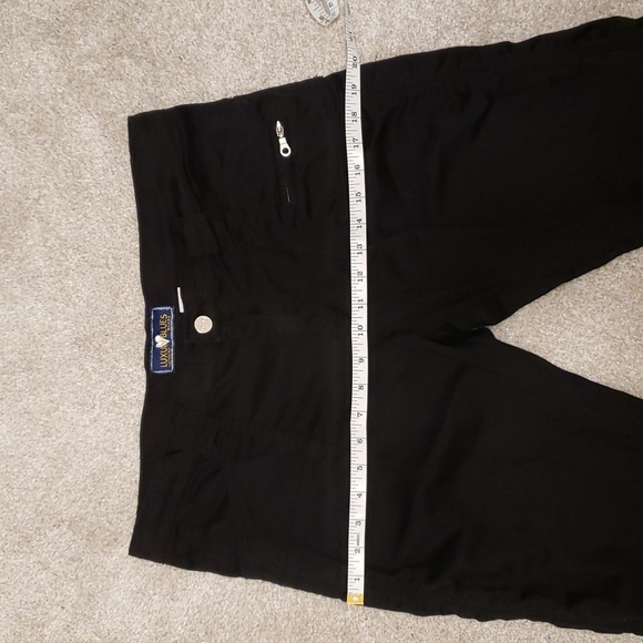 Cute Black Side Tie Capris Juniors size 13 - Picture 8 of 10